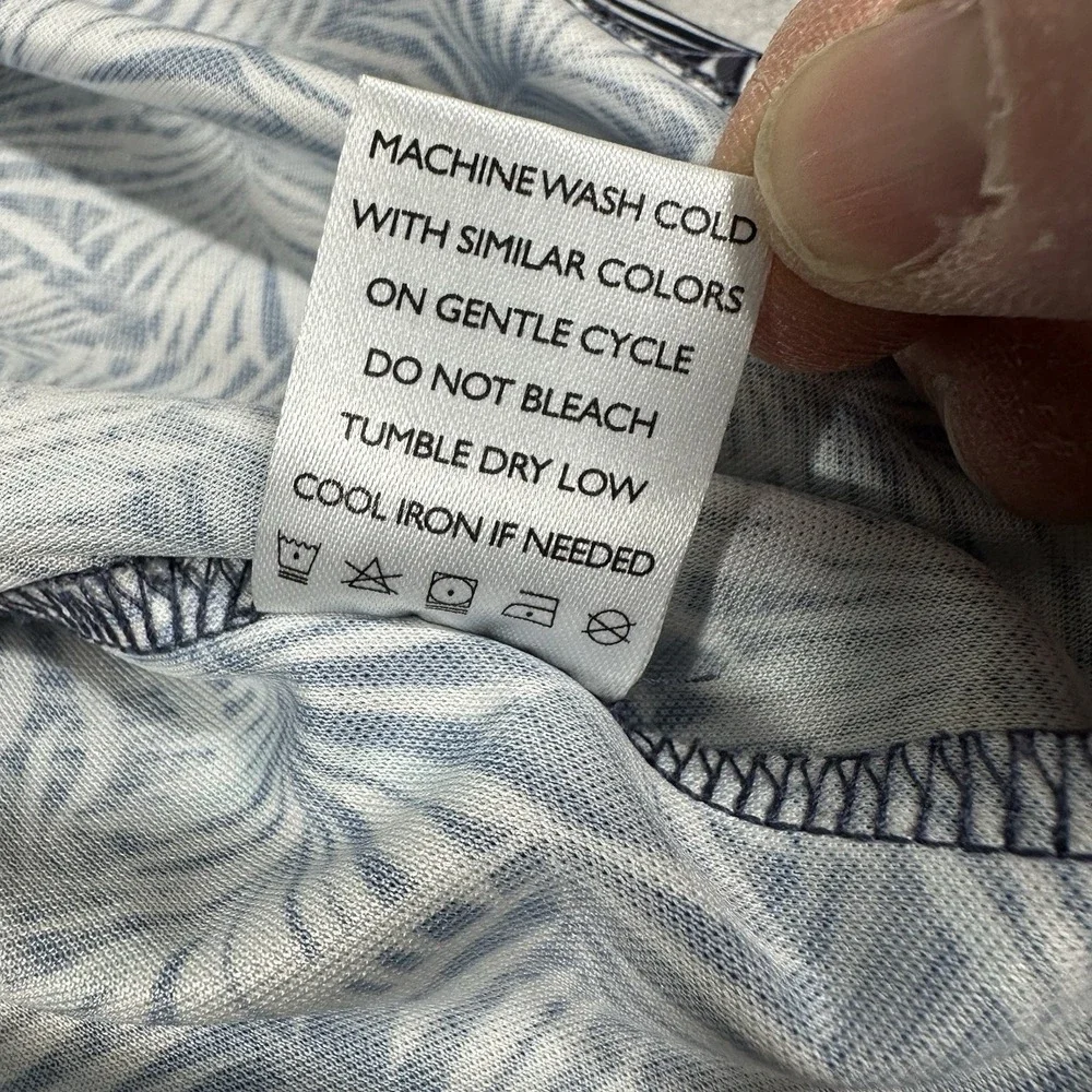 Black Clover‎ Men's Golf Polo Shirt XL AOP Palm Leaf Black White Stretch